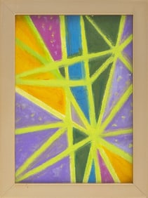 Kayo Lennar Geometric Abstraction Oil on Canvas