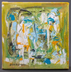 Joan Shapiro Abstract Composition Oil on Canvas