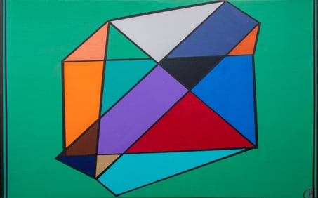 Herman Hershel Kahan Abstraction Acrylic on Canvas