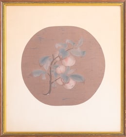 Chinese Fan Painting on Paper