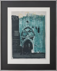 John Piper "Gaddesby Leicestershire..." Lithograph