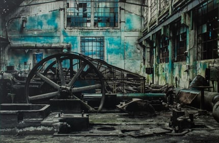 Raymond Ciborowski "Blue Sugar" Chromogenic Print