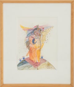 Eva Bouzard-Hui "Compassion" Mixed Media on Paper