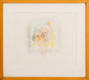 Eva Bouzard-Hui Figural Scene Pencil on Paper