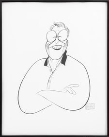 Al Hirschfeld Jack Lichtenstein Potrait Lithograph