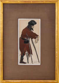 Leon Nikolaievitch Bakst "St Sebastian" Watercolor