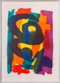 Herbert Bauer "Zeichen des Seins" Lithograph