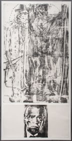 Shosh Israeli Surrealist Figural Lithograph, 1994