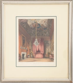 William H. Payne "Queen Mary's Chamber" Aquatint