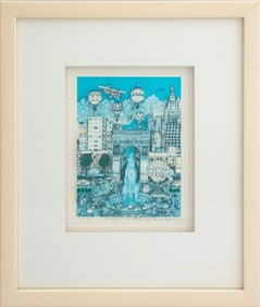 Charles Fazzino "Barefoot in the Park" 3-D Litho