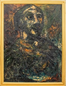Joachim Probst Portrait of Figure Oil on Masonite