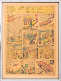 Evansville Courier Buck Rogers Comic Page, 1933