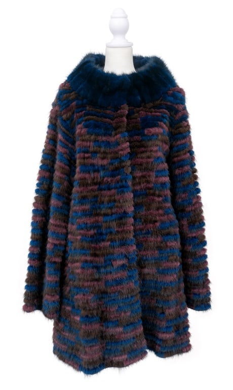 Danish Dyed Mink Fur Coat (1 of 5)