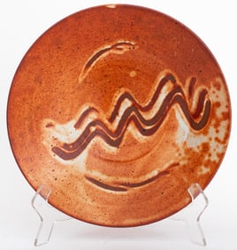 Warren MacKenzie Shino Glazed Stoneware Charger