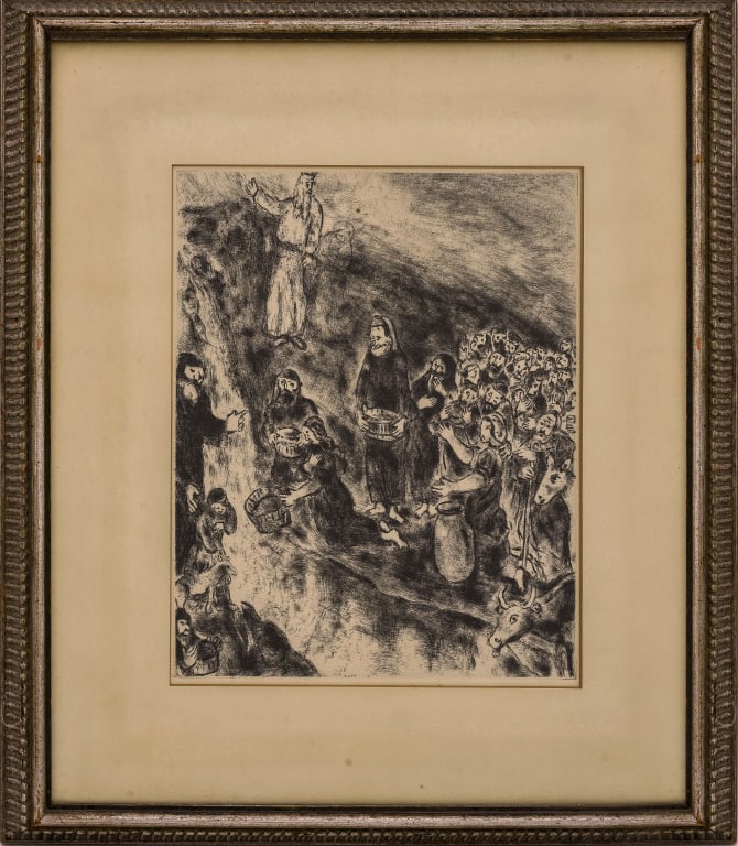 Marc Chagall "Moses...Water from the Rock" Etching (1 of 6)