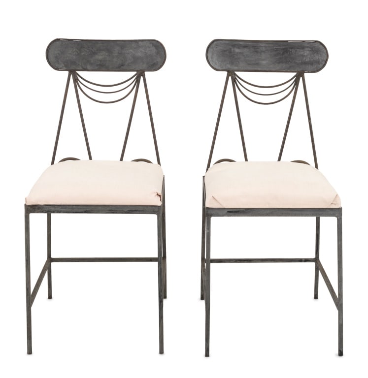 Mario Villa Wrought Iron Side Chairs, Pair (1 of 4)