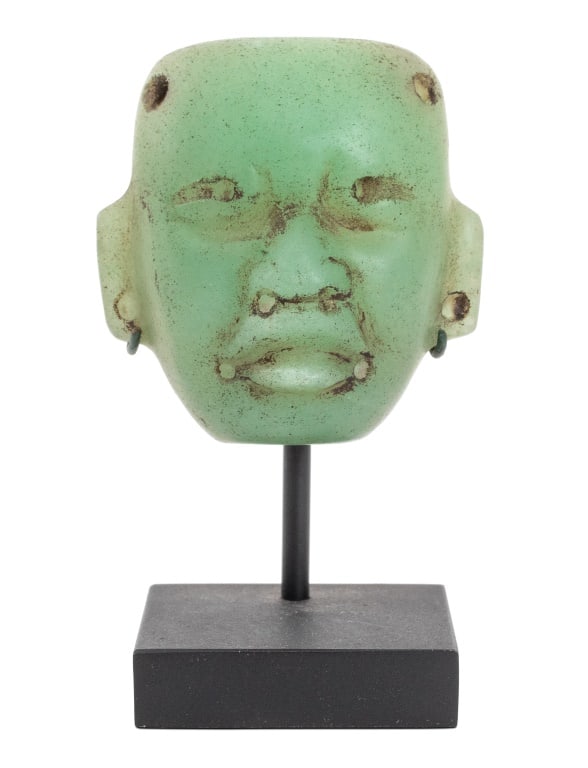 Olmec Pre-Columbian Carved Jade Maskette (1 of 5)