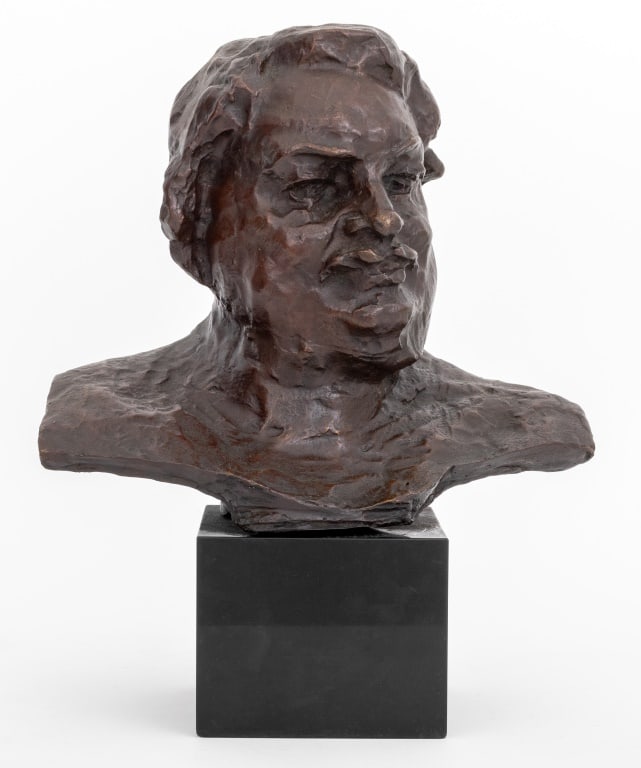 After Auguste Rodin Portrait of Balzac Bronze Bust (1 of 7)