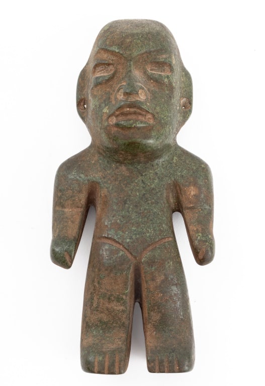 Olmec Pre-Columbian Greenstone Standing Figure (1 of 5)