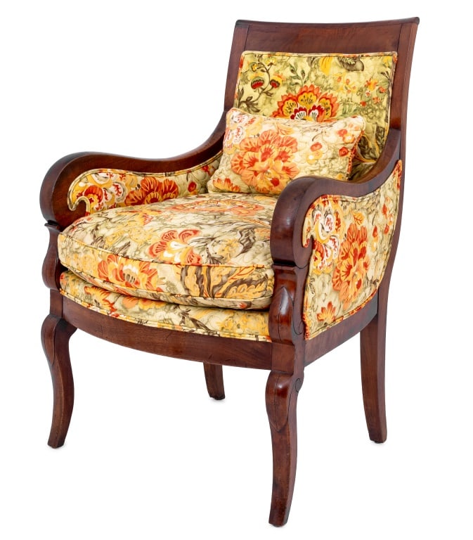 American Classical Mahogany Armchair, ca. 1830 (1 of 4)