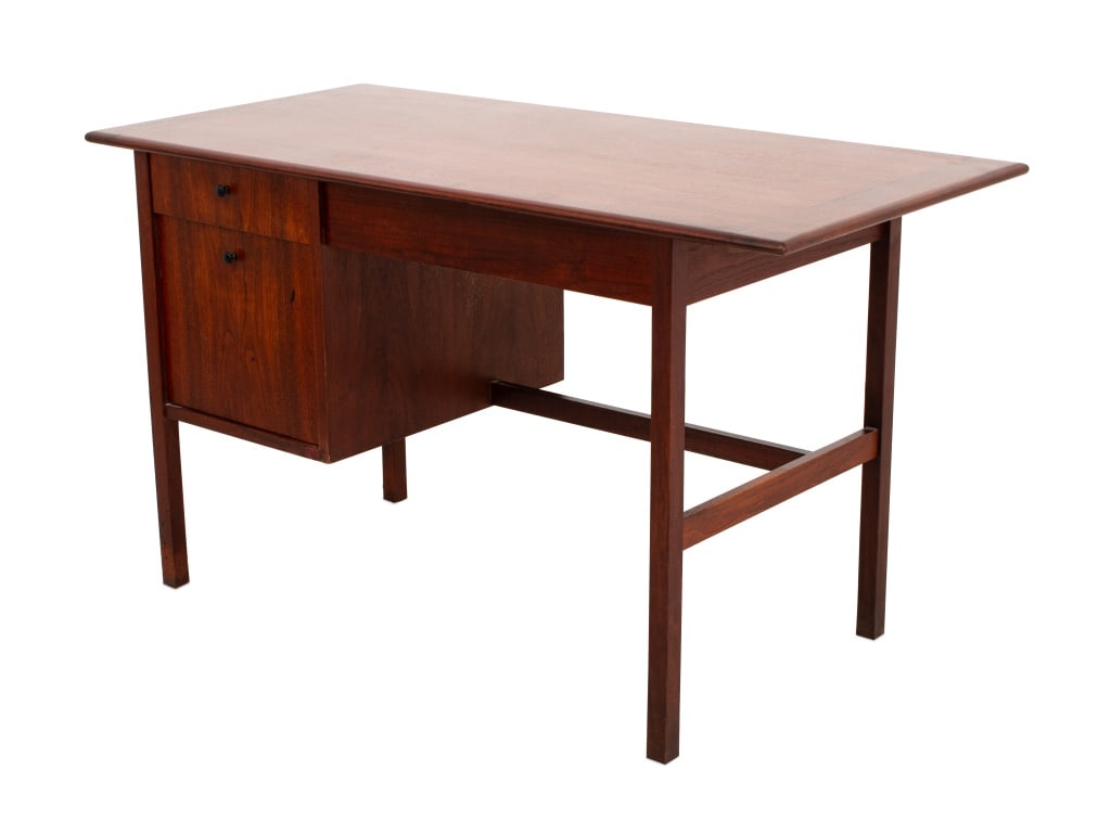 Danish Modern Style Walnut Desk (1 of 7)