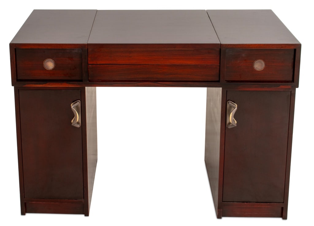 Art Deco Style Lacquered Wood Vanity Desk (1 of 7)