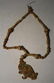 149: Chinese Jade Beaded Necklace w/ Fish Pendant