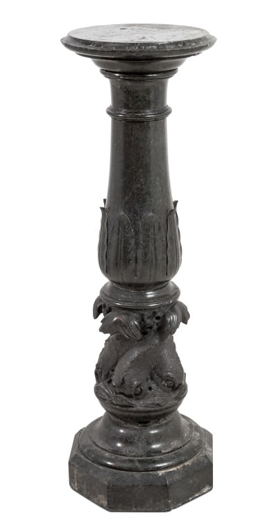 Victorian Green Serpentine Pedestal (1 of 4)