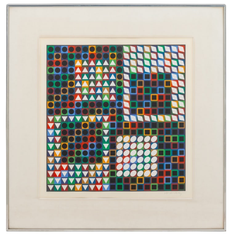 Victor Vasarely "M.C.-2" Screenprint, 1970 (1 of 6)