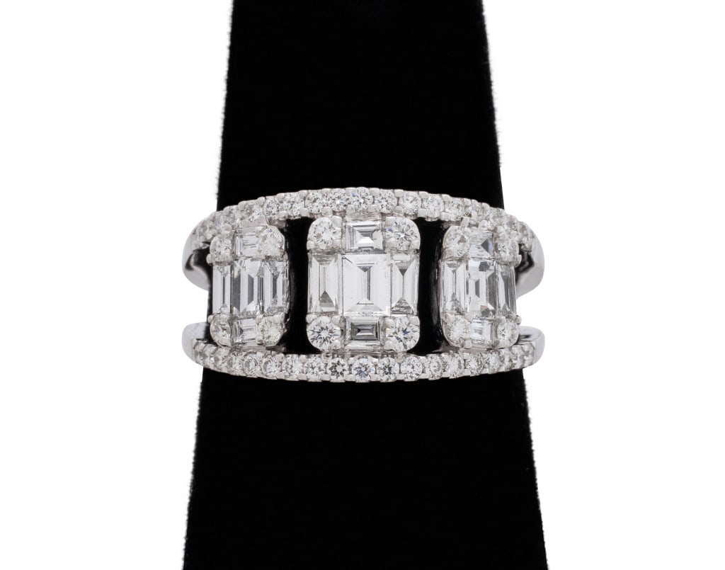 14k White Gold Diamond Ring