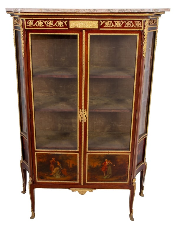 Louis XV Style Gilt Metal Vernes Martin Vitrine (1 of 5)
