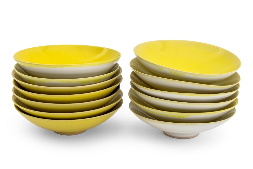 Rupert Spira Yellow Glazed Stoneware Bowls, 13 (1 of 5)