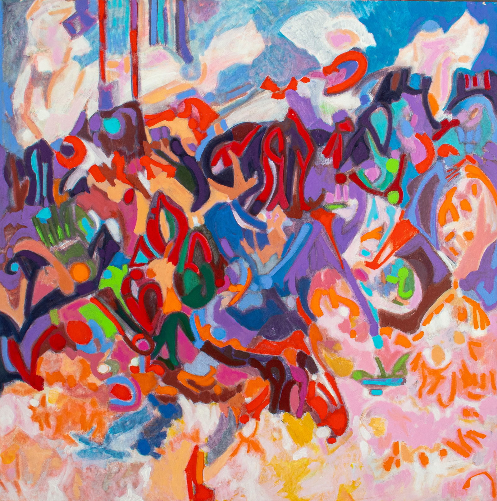 Lawrence Glickman Abstraction Acrylic on Canvas (1 of 7)