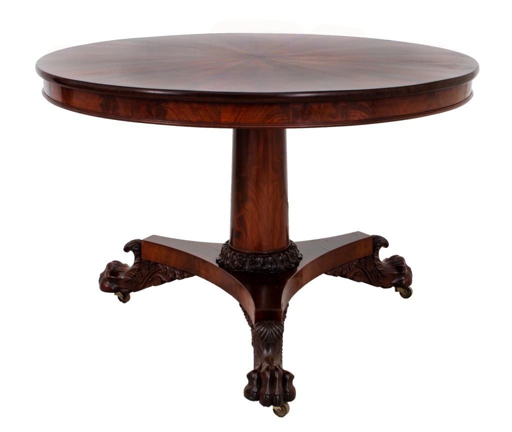 Classical Figured Mahogany Tilt-Top Center Table (1 of 6)