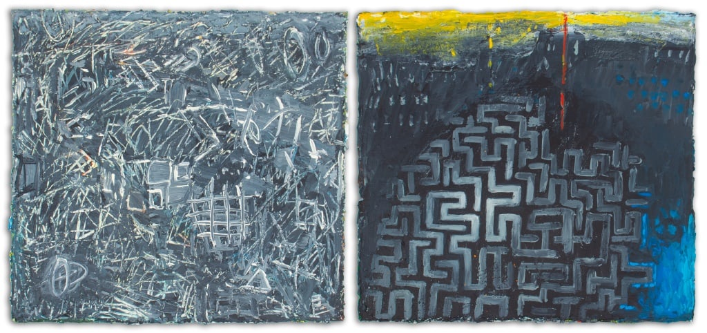 Elfi Schuselka Abstract Acrylics on Canvas, 2 (1 of 8)