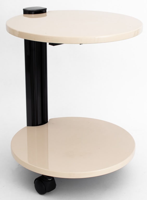 Postmodern Two-Tier Adjustable Side Table (1 of 7)