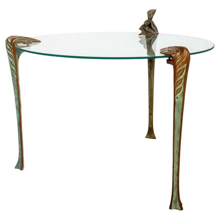 Bronze Mounted Glass End Table (1 of 12)