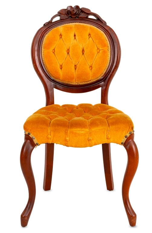 Victorian Style Mahogany Parlor Chair (1 of 7)