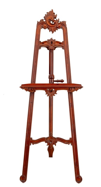 Victorian Style Carved Mahogany Easel (1 of 5)