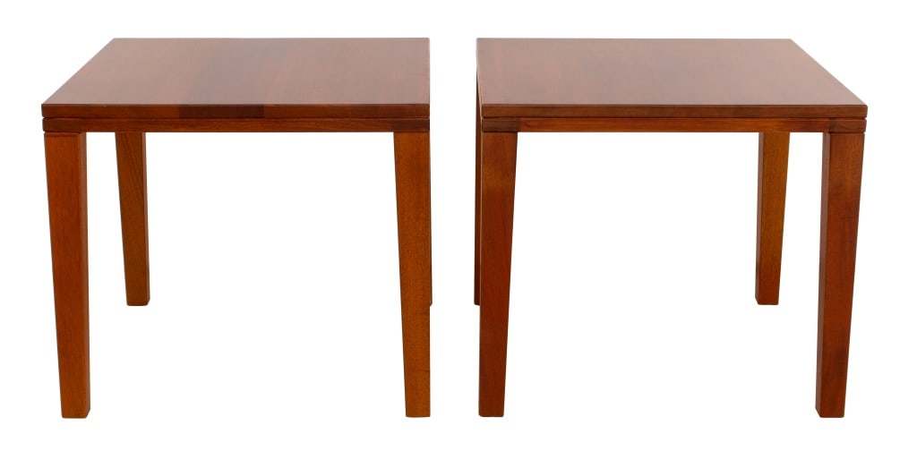 Danish Modern Cherry Square Side Tables, 2 (1 of 6)