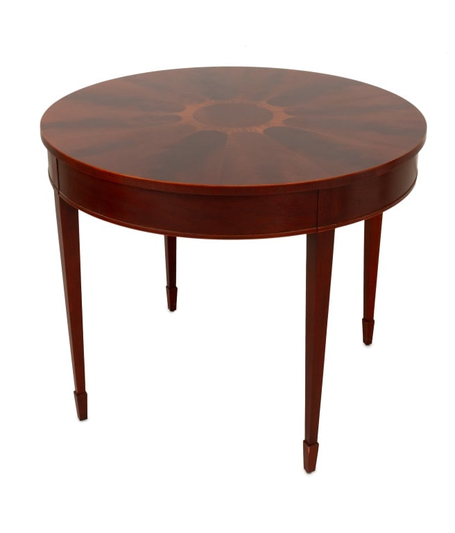 Baker Flame Mahogany Circular Dining Table (1 of 4)