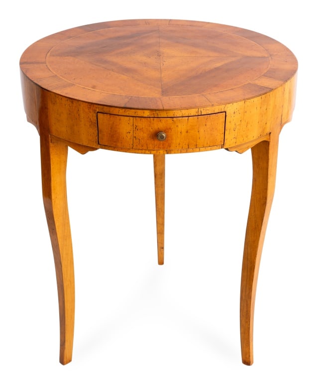 Italian Walnut Circular Lamp Table (1 of 10)