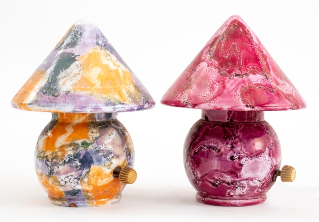 Bellova Gnome Style Art Glass Table Lamps, 2 (1 of 7)