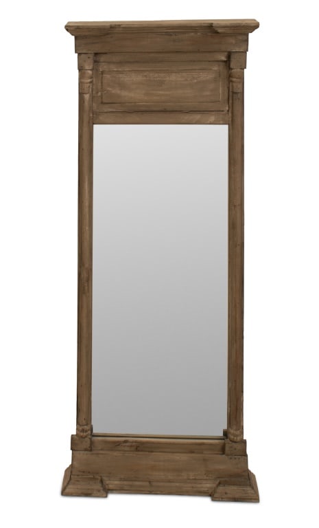 Restoration Hardware Grey Painted Mirror (1 of 3)