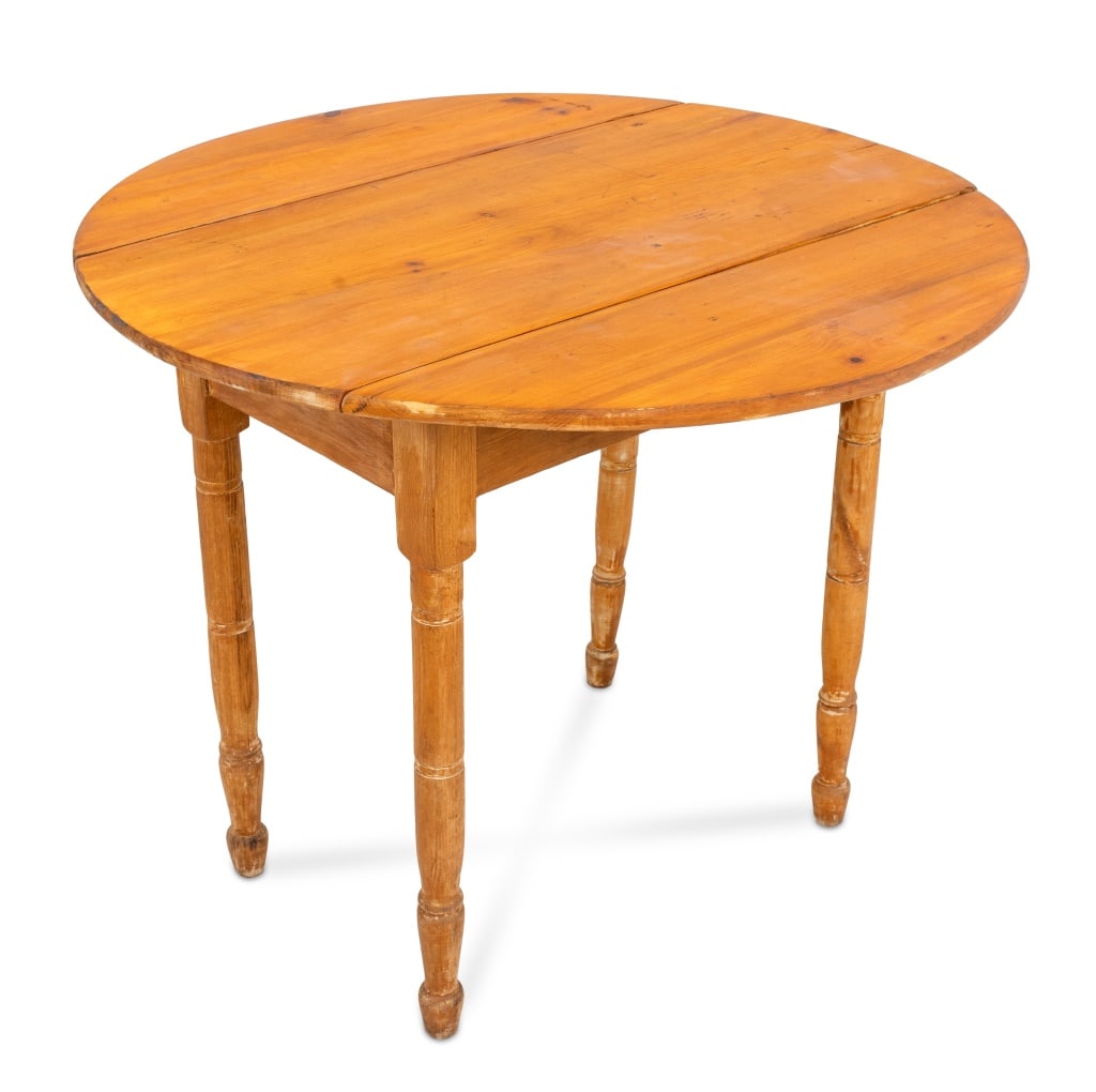 Pine Wood Drop Leaf Tavern Dining Table (1 of 6)