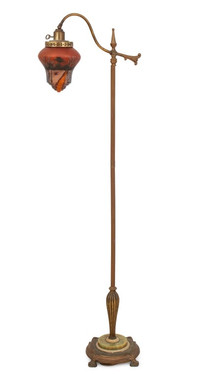 Victorian Brass Floor Lamp, ca. 1900 (1 of 4)