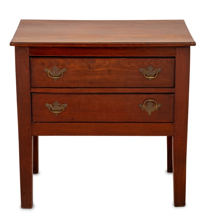 Victorian Walnut Chest of 2 Drawers, ca. 1900 (1 of 5)