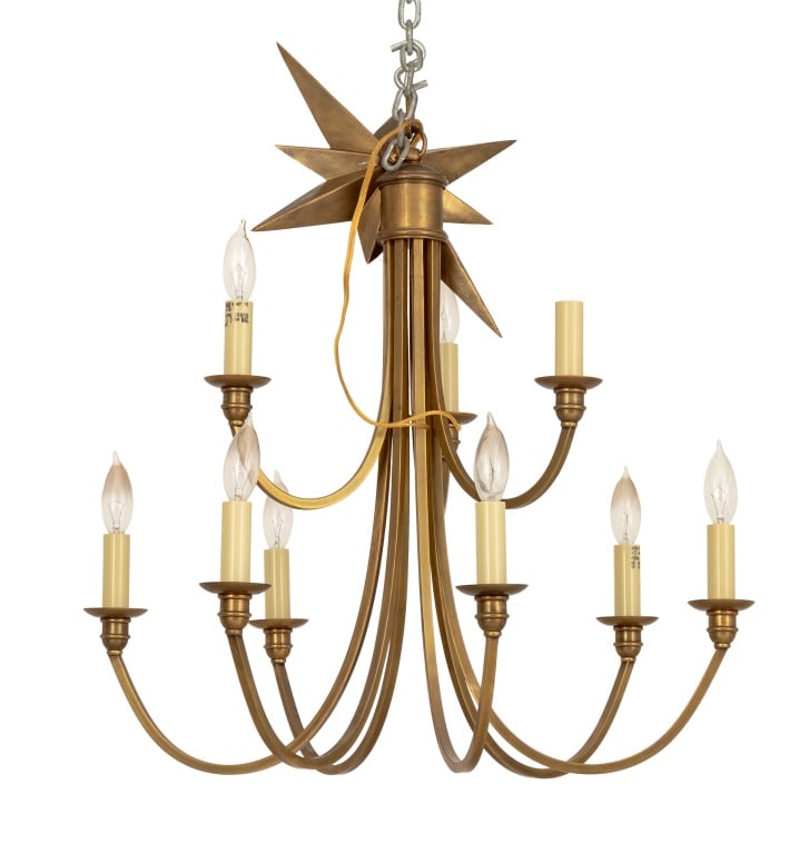 Mid-Century Modern Style Two-Tier Chandelier (1 of 3)