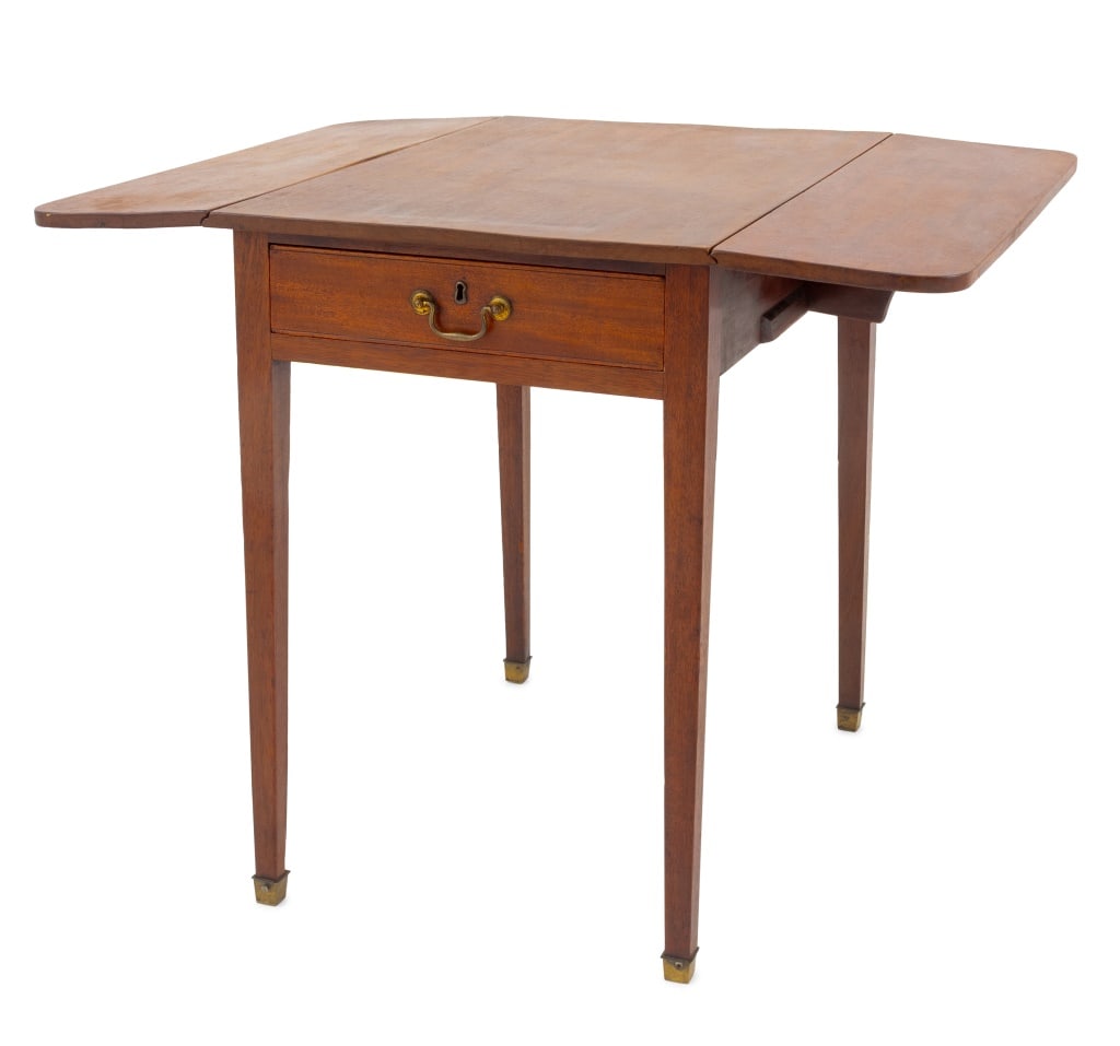 George III Mahogany Pembroke Table, 19th C. (1 of 7)