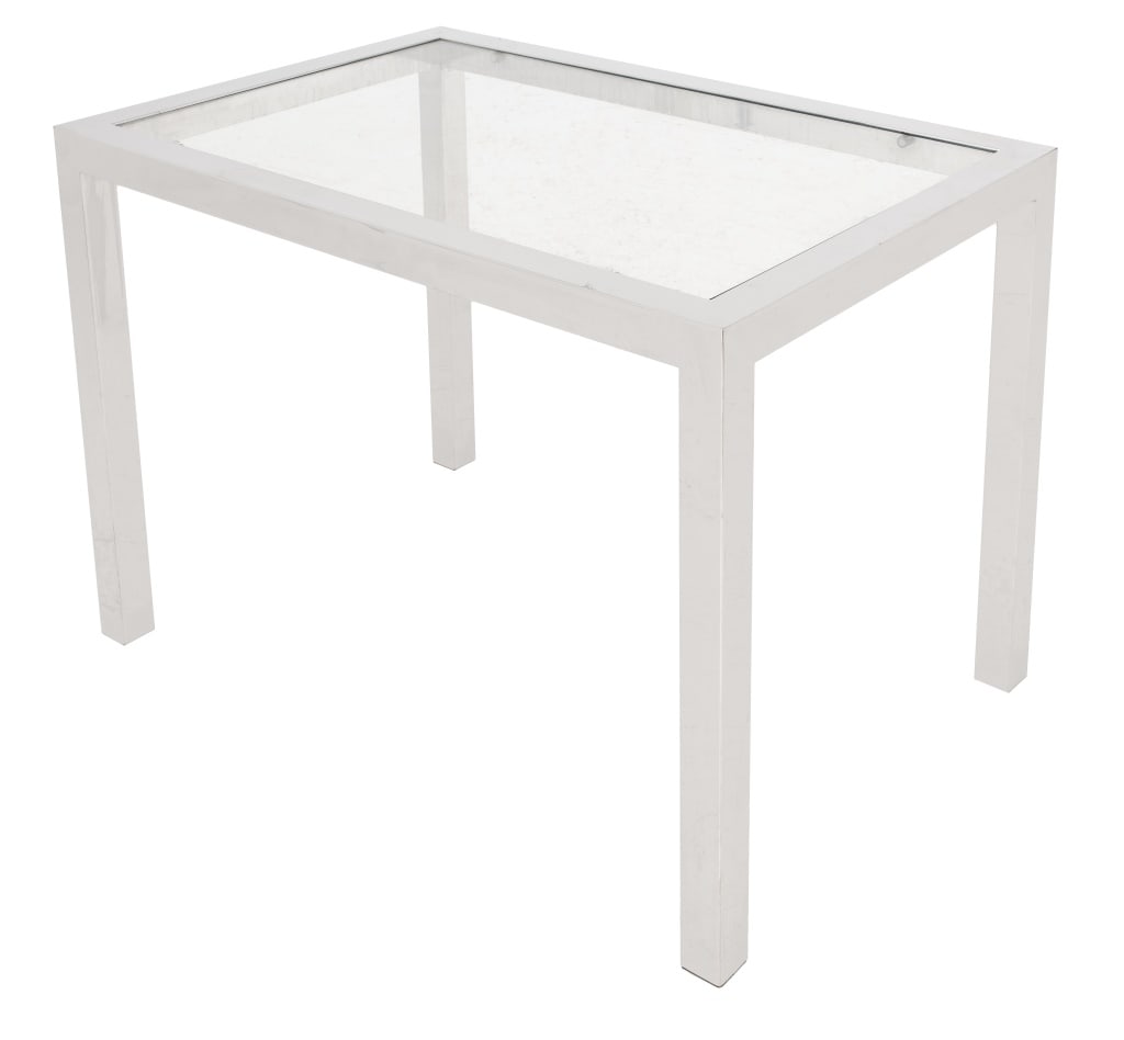 Mid-Century Modern Knoll Style Chrome Coffee Table (1 of 3)